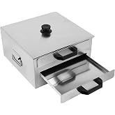 ZERNEIL Rice Noodle Roll Steamer Machine - 2 Layer Manual Lid Open Stainless Steel Cantonese Cheung Fun Machine, Rice Milk Furnace Cooking Guangdong Recipes Cookware with Handle