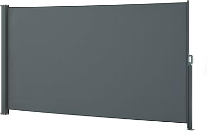 Amazon De Oskar Seitenmarkise Sichtschutz Sonnenschutz Seitenrollo Markise Anthrazit 180x350cm