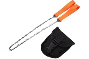 Portable Handheld Chain Saw Emergency Chainsaw with Bag Cam Hiking Tool Folding Bow Saw,Foraging Tools, Folding Saw,Folding B