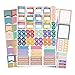 Erin Condren Designer Sticker Bundle - Mega Sticker Bundle Includes Holder with Goal Setting, Colorful Circles and Cute Designs for Planning Activities