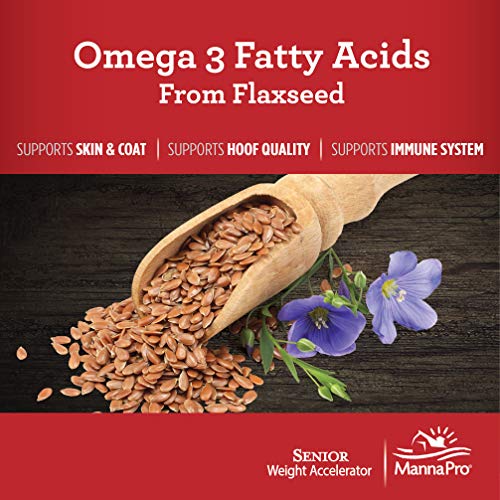 Manna Pro Weight Accelerator for Senior Horses Made with Omega 3