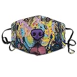 MINGYING Dog Wearing Colorful Clothes Anti Dust Breathable Face Mouth Mask for Man Woman