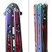 Butterfly Knife Trainer Practice Balisong Red Steel Unsharpened Knife - Grand Way K06-C