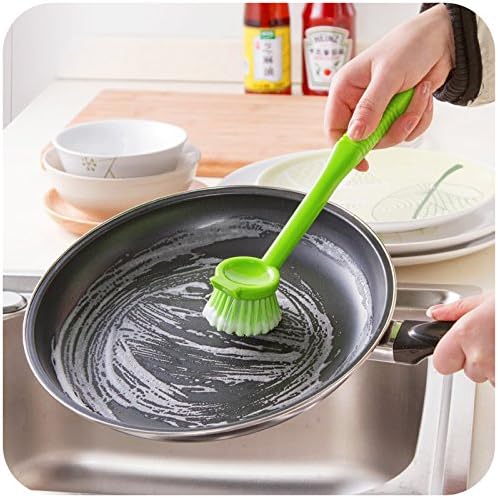 Zondam 2pcs Deep Clean Brush Set Dish Scrubber Brush with Handle Soap Dispensing Dish Brush