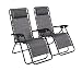 Naomi Home Zero Gravity Lounge Patio Outdoor Recliner Chairs Gray/Set of 2