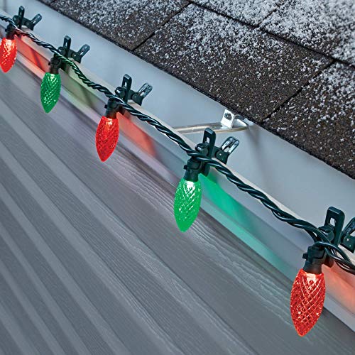 NOMA C9 LED Quick Clip Christmas Lights Builtin ClipOn String