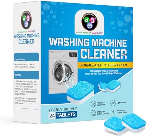 ABC Washing Machine Cleaner Descaler 24 Tablets - Deep Cleaning Tablets ...