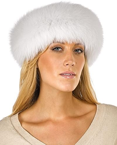 frr Fur Headband - White Fox Fur