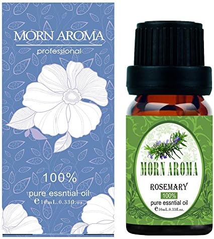 100% Pure Rosemary Essential Oil Therapeutic Grade for Aromatherapy Stimulating Scalp Treatment for Healthy Hair Growth Anti Aging Antioxidant Natural Skin Care for Acne and Wrinkles-10ml