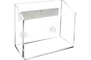 Simetufy Magnetic Pen Holder, Magnetic Dry Erase Marker Holder, magnetic pen holder for refrigerator, whiteboard , Pens, Pencils, Non-slip Acrylic Magnetic Marker Holder- Transparent, 1 Pack