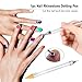 Anself 1pc Nail Rhinestone Dotting Pen Double Different Head Tips Beads Picker Wax Pencil Handle Manicure Tool (1PCS)
