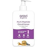 Aravi Organic Multi Peptide Hairfall Conditioner - Acetyl Tripeptide 3, Palmitoyl, Oligopeptide & Rosemary - 6.7 FL Oz / 200 ml