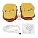 USB Hand Warmer Heated Gloves MOPO Toast Hand Warmers Winter Hot Finger-less Gloves USB Heating Warm Hands Gloves Powered Wearable Fingerless USB Gloves Christmas Gift for Children and Women