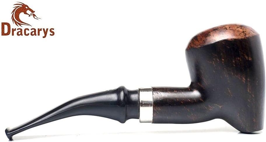 Dracarys Pipes Sherlock Holmes Style Wood Tobacco Smoking Pipe Unique Design w Pouch