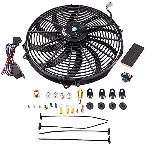 MaXpeedingrods 16 Inches Electric Radiator Cooling Fan For Hot Rods