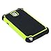 Galaxy Note 3, iSee Case (TM) Heavy Duty Dual Layer Hybrid Protective Cover Case for Samsung Galaxy Note 3 (Black on Green)