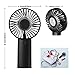 Mini Handheld Fan portable fan,USB 4000mAh Battery Operated Rechargeble Hand Held Fan,8-18 Working Hours with 3 Speed Adjustable for Home Office Traveling (Black)