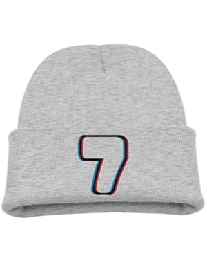 3d Number 7 Top Level Unisex Beanie Hat For Cute Baby Boy/Girl Soft Toddler Infant Cap