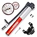 DOKO-IN Mini Bike Pump with Gauge,Frame Mount Bicycle Tire Pump with Flexible Hose,Presta Schrader Compatible Hand Bike Pump,210 PSI Capacity,1 Year Warranty