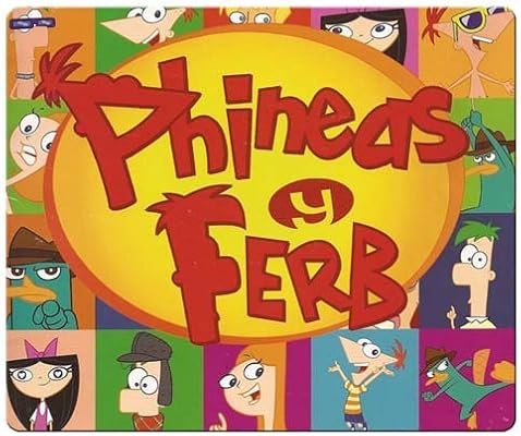 Amazon Co Jp 26 X 21 Cm 10 X 8inchゲームマウスパッドゴム布コンピュータ耐久性材料フィニアスとファーブ パソコン 周辺機器