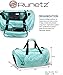 Runetz - TEAL Hot Blue Gym Bag Sport Shoulder Bag for Men & Women Duffel 20-inch Large - Teal