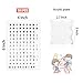 178 Pcs Transparent Clear Silicone Stamps Alphabet, Numbers Symbol Stamp Set with Square Shape Acrylic Block Pad for DIY Craft