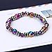 ForHe 1pc Weight Loss Multi-color Magnetic Bracelet Beads Hematite Stone for Therapy Health