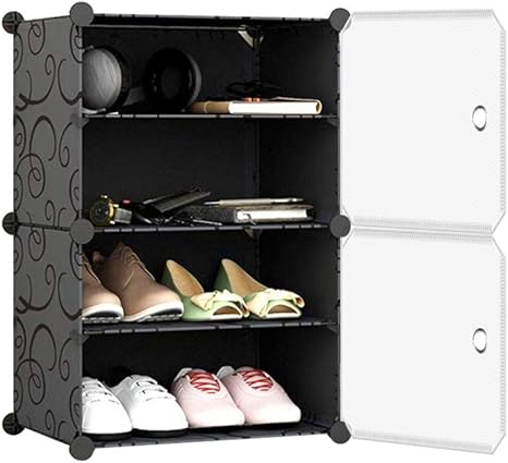 Amazon シューズラック 下駄箱 靴収納ボックス 透明ドア 組み立て式 防塵 防汚 防水 大容量 玄関 1 4box シューズラック オンライン通販