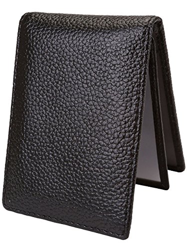 Ayliss RFID Blocking Leather Wallet Slim Minimalist Pocket Wallet Card Holder,Black