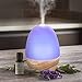 Tomons Nature Wood Essential Oil Diffuser, Aroma Diffuser Ultrasound Cool Mist Air Humidifier with Waterless Auto Shut-off, 3 Mist Modes and 6 Colors LED Lighting, 100 Milliliter