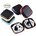 Miniko(TM) [5-Pack] Carrying Travel Cases Bag Organizer Pouch with Zipper for Earphone iPod MP3 Bluetooth Headset Headphone Earbud Charging Cable, Square Shape