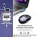 VicTsing Bluetooth Mouse Wireless, Dual Mode Portable Ergonomic Mobile Mouse with Bluetooth 4.0/2.4G Cordless Mouse Up to 2400 DPI for Laptop, PC, Windows Mac Android OS Tablet