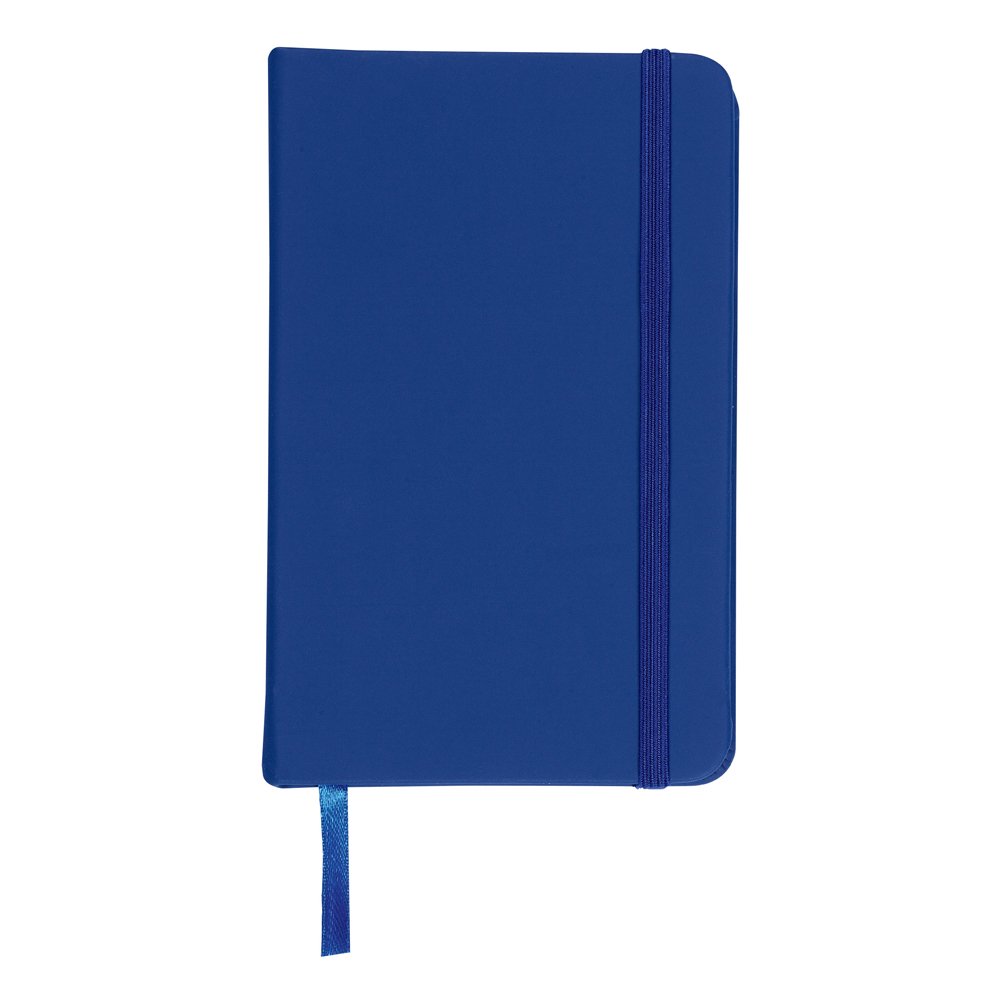 eBuyGB A6 Coloured Hardback Lined Paper Notebook, Blue, 1301204