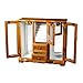 Mele Designs Jewelry Box Lyra Glass Door Jewelry Box, Burlwood Oak Finish
