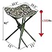AGOOL Portable Folding Stool Outdoor Square Slack Chair Lightweight Heavy Duty for Camping Mountaineering Hiking Travel House-Using Recreation