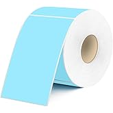 Yegawen 2 X 3 Inch Rectangle Color Coding Labels, Removable Square Label Inventory Stickers, Permanent Warehouse Moving Box Square Label (250Labels, Lake Blue)