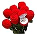 QTMY 2 pcs Rose Shape Ring Jewelry Packaging Display Boxes Simulation Wedding Anniversary for Girlfriend Wife Romantic Marriage Proposal