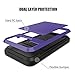 Galaxy S7 Edge Case, Anuck Slidable ID Card Slot Holder Galaxy S7 Edge Wallet Case [Credit Card Pocket] Hard Shell Shockproof Rubber Bumper Protective Case Cover for Samsung S7 Edge - Lavender