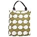 Mziart Reusable Cotton Lunch Bag Insulated Lunch Tote Soft Bento Cooler Bag (Brown Hedgehog)
