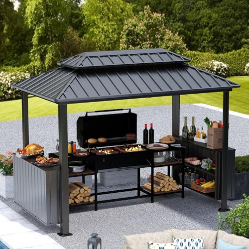 Domi 6x10 Hardtop Grill Gazebo Review: Durable Steel BBQ Shelter with Storage image 10