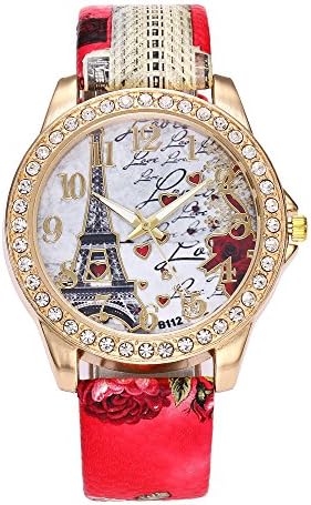 Women Quartz Wrist Watch,ODGear Leather Analog Watch Paris Eiffel Tower NW134