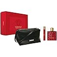 Versace Eros Flame 3.4oz EDP Spray, 0.3oz EDP Spray, Trousse Man Men 3 Pc Gift Set