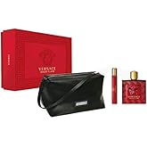 Versace Eros Flame 3.4oz EDP Spray, 0.3oz EDP Spray, Trousse Man Men 3 Pc Gift Set
