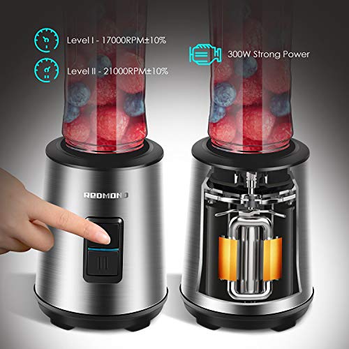 REDMOND Personal Blender, 300W Professional Countertop Smoothie Blender