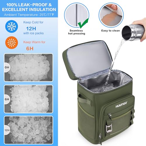 Hulongo Nevera Bolsa Impermeable Grande Térmica Isotérmica Aislada a Prueba de Fugas para Camping, Playa, Pesca, Picnic, Viajes, Exteriores