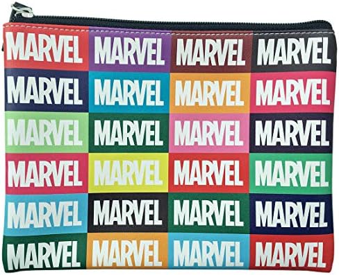 カラフル 正規品送料無料 Spap980 B07gwpdjp8 ロゴ 100 品質保証 カラフル ロゴ マーベル Spap980 フラットポーチ Marvel 激安超特価 新作製品 世界最高品質人気
