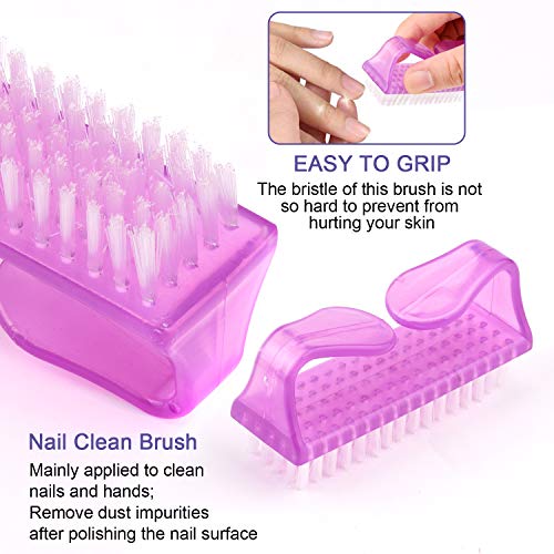 INFILILA Nail Polish Remover Clips Caps Set,10PCS Nail Clips For Polish Removal With Upgrade REAL Lint Free Nail Wipes,Cuticle Pusher,Nail File&Buffer,Clean Brushes,Professinal Nail Polish Remover Kit