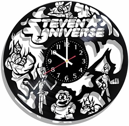 Olha Art Design Vinyl Record Wall Clock Steven Universe, Steven Universe Decal, Best Gift forsteven Universe Fans