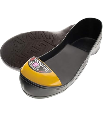 IMPACTO® TURBOTOE Steel Toe Cap Overshoes White Toe Sml M6-8, W8-9