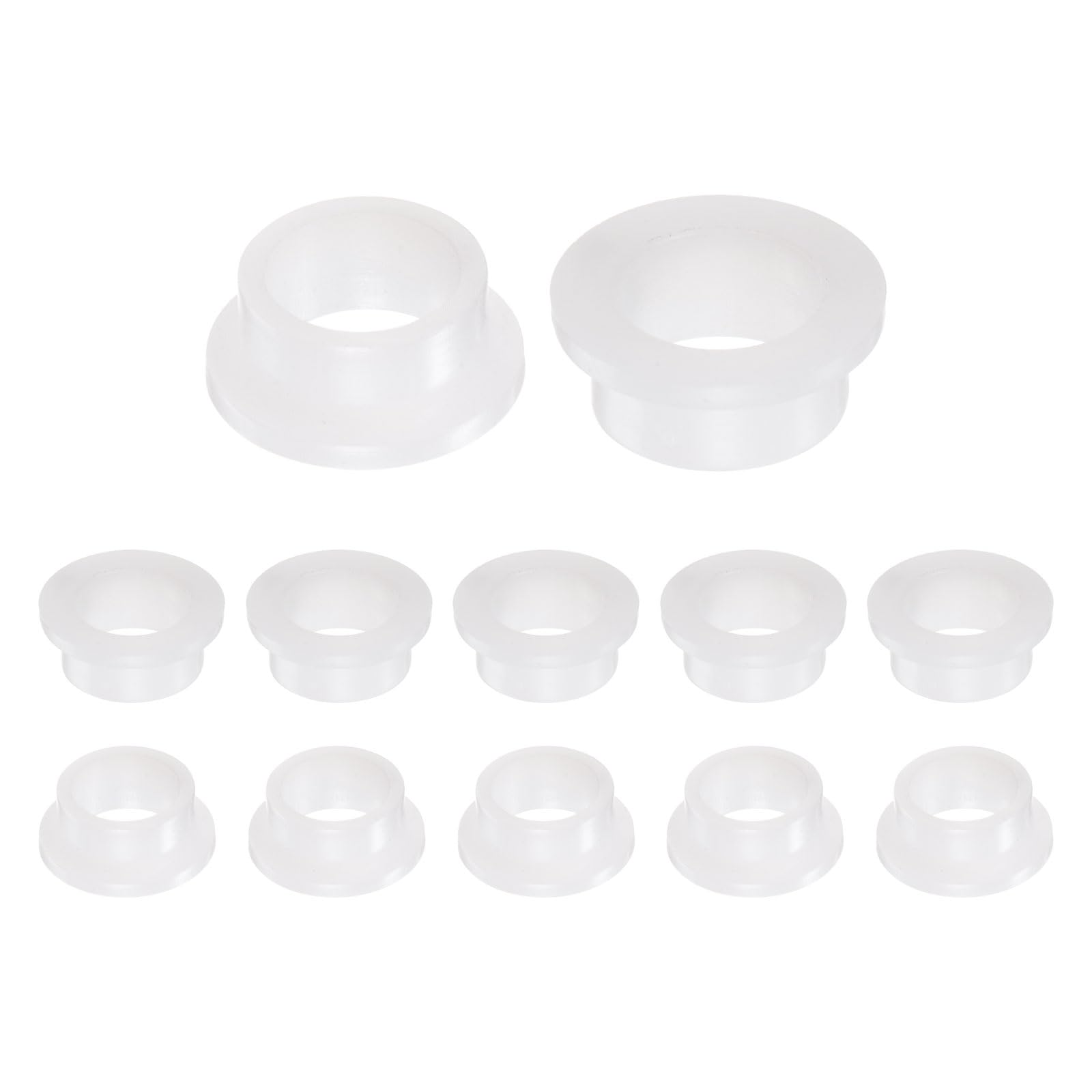 uxcell 12pcs Flanged Sleeve Bearings Plastic